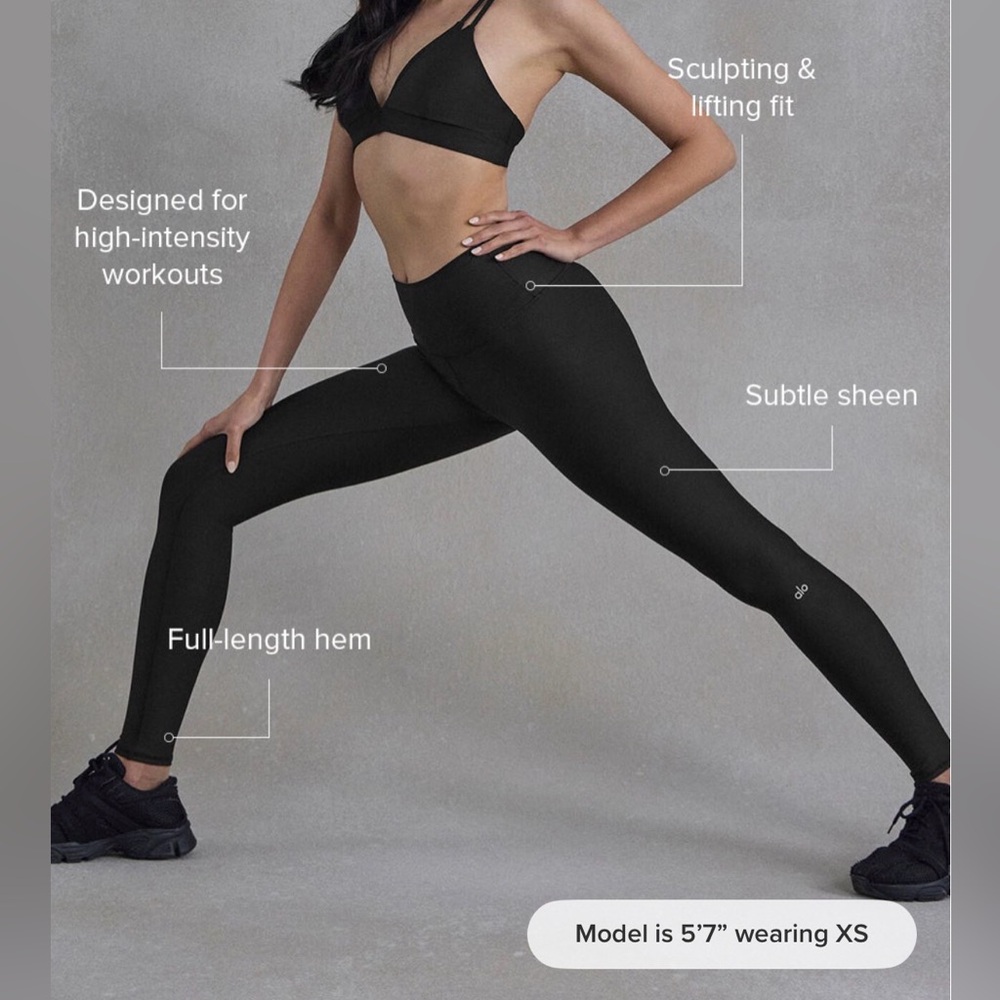 ALO Yoga high waist airlift black legging full 28”